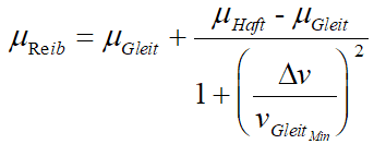 Grundlagen Simulation - Modellberechnung - nichtlin Elemente - Formel Uebergang Haft-Gleit-Reibung.gif