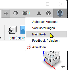 Software CAD - Fusion-Tutorial - BONUS - Teamverwaltung ueber Nutzer-Profil aufrufen.gif