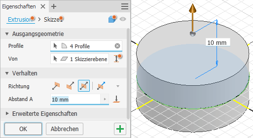 Software CAD - Tutorial - Adaptiv - deckel extrusion.gif