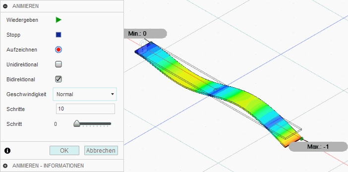 Software CAD - Tutorial - Analyse - Fusion 360 - Simulation Modal Ergebnis-Animation.gif