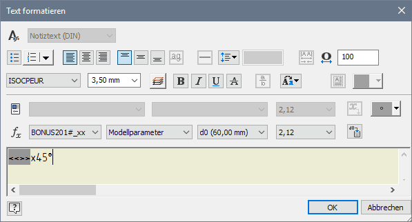Datei:Software CAD - Tutorial - BONUS - Bemaszung - Text Formatieren x 45.gif