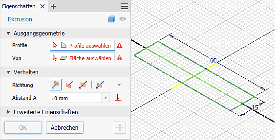 Software CAD - Tutorial - BONUS - basiselement extrusion quader dialog.gif
