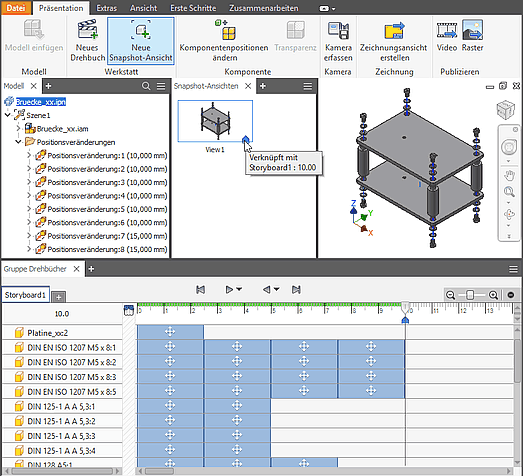 Datei:Software CAD - Tutorial - Baugruppe - Praesentation Snapshot-Ansicht Endzeit.gif