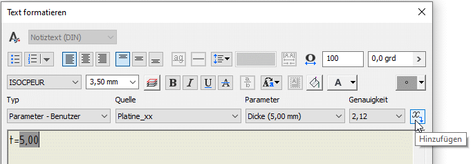 Datei:Software CAD - Tutorial - Baugruppe - Zeichnungssatz bauteil platine dickentext.gif
