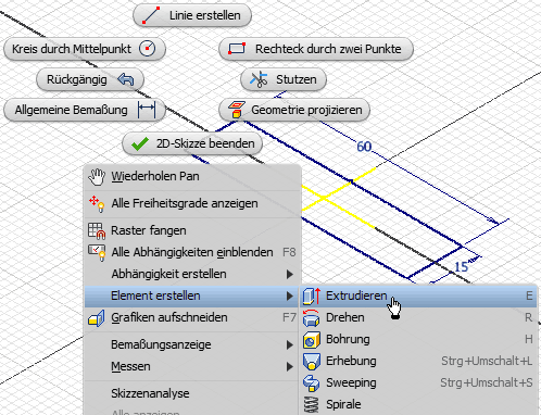 Software CAD - Tutorial - Bauteil - basiselement kontext element erstellen.gif