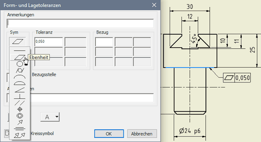 Software CAD - Tutorial - Bauteil - formtoleranz - kopfauflage ebenheit.gif
