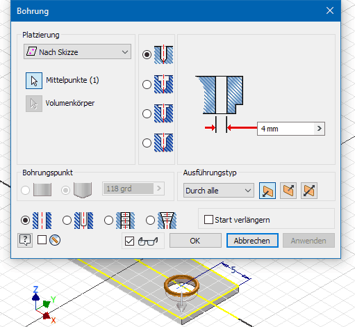 Software CAD - Tutorial - Belastung - bauteil - bohrung.gif