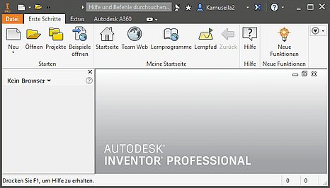 Datei:Software CAD - Tutorial - Einleitung - Benutzeroberflaeche Start.jpg