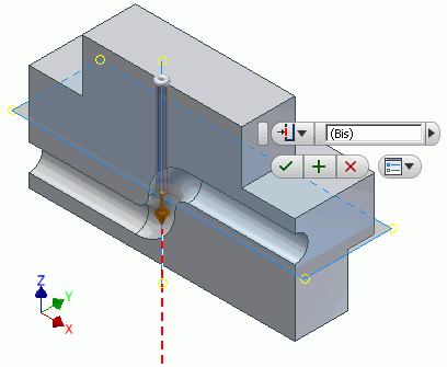 Software CAD - Tutorial - Formstabilitaet - arbeitsebene bohrung1.gif