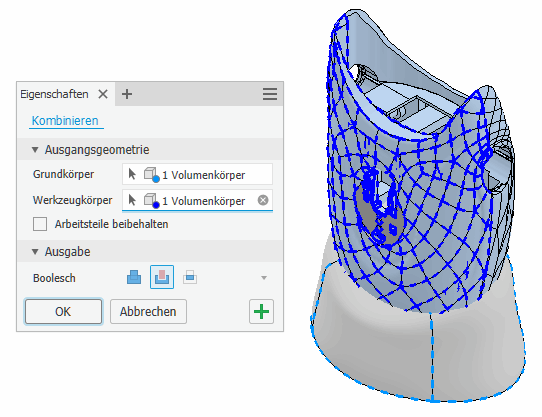 Software CAD - Tutorial - Fortgeschritten - Freiform Kombinieren.gif