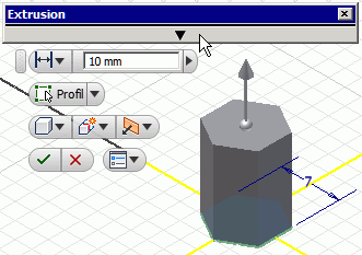 Software CAD - Tutorial - Intro - Distanzstueck - Extrusion Mini-Werkzeugkasten.gif