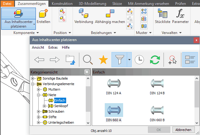 Software CAD - Tutorial - Intro - Schere Niet660A aus Inhaltscenter.gif