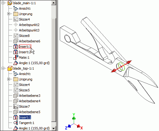 Datei:Software CAD - Tutorial - Intro - Schere ohne Verbindungselement.gif