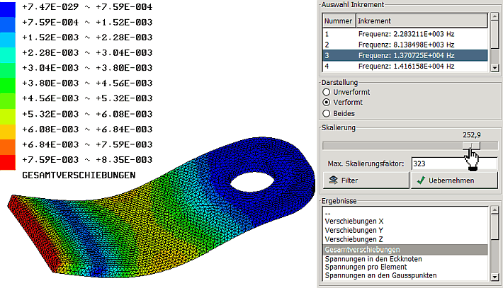 Datei:Software FEM - Tutorial - 2D-Bauteil - Modal-Analyse Eigenform-Ergebnis.gif