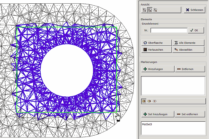Datei:Software FEM - Tutorial - 2D-Bauteil - Tetraederverfeinerung - Elementpicking-Rechteckwahl.gif