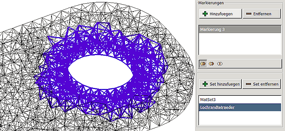 Datei:Software FEM - Tutorial - 2D-Bauteil - Tetraederverfeinerung - Elementset hinzugefuegt.gif