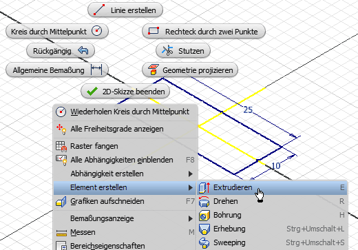 Datei:Software FEM - Tutorial - 2D Bauteil - basiselement kontext element erstellen.gif