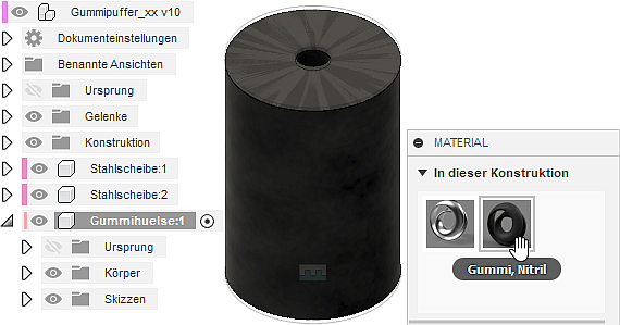 Datei:Software FEM - Tutorial - 3D-Baugruppe - Bauteil Gummihuelse Nitril-Gummi in Konstruktion.gif