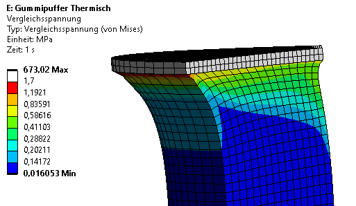 Software FEM - Tutorial - 3D-Mechanik - Ansys - Lastfaelle Spannung Therm.gif