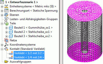 Datei:Software FEM - Tutorial - 3D-Mechanik - MP - Flaechen-Kontakte verklebt.gif