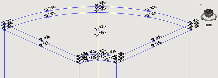 Datei:Software FEM - Tutorial - 3D-Mechanik - Z88 - Hexaeder-Netz AutoCAD Knoten-Nummern Stahlscheibe.gif