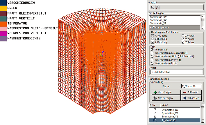 Datei:Software FEM - Tutorial - 3D-Mechanik - Z88 - Hexaeder-Netz thermische Abhaengigkeit.gif