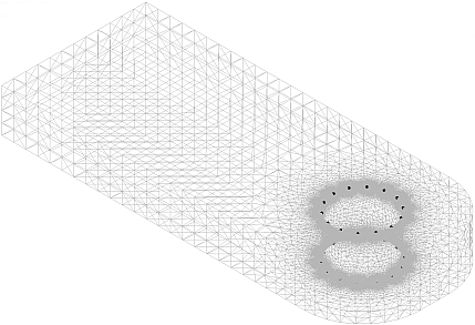 Software FEM - Tutorial - Belastung - Multiphysics - Spielpassung - 3D-Netz kantenfein.gif