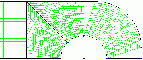 Software FEM - Tutorial - Belastung - Multiphysics - manuell - strukturiertes Netz - zwischen 2 Bogen.gif