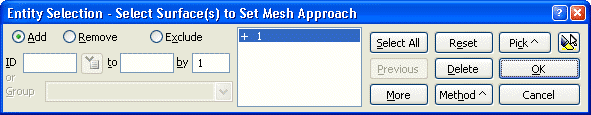 Software FEM - Tutorial - FEM-Prozess - Vernetzungssteuerung - select surface mesh approach.gif