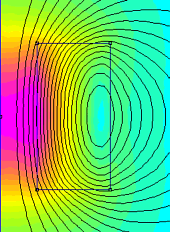 Datei:Software FEM - Tutorial - Magnetfeld - luftspule density.gif
