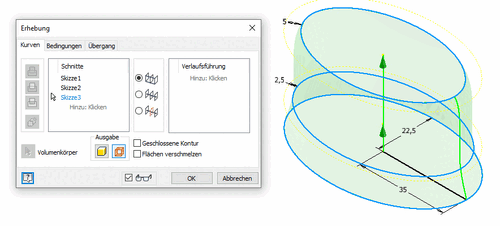 Software CAD - Tutorial - Fortgeschritten - Flaechenmodell Erhebung.gif