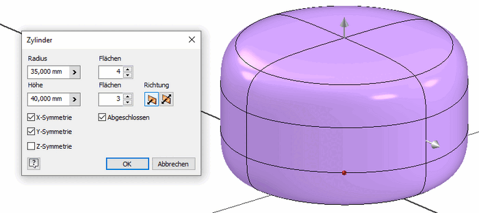 Software CAD - Tutorial - Fortgeschritten - Freiform Zylinder.gif