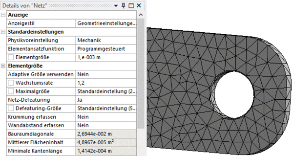 Software FEM - Tutorial - 2D-Bauteil - Ansys - Netzgenrerieung Elementgroesse.gif
