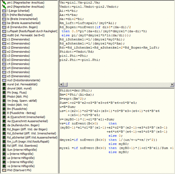 Datei:Software SimX - Parameterfindung - Permeabilitaet - eisenkreis modell.gif